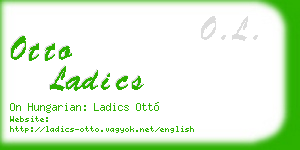 otto ladics business card